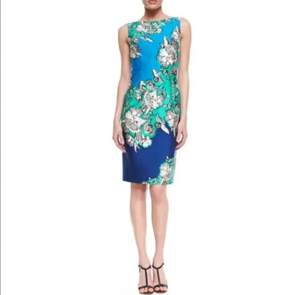 DAVID MEISTER Floral Print Sleeveless Dress- Size 12